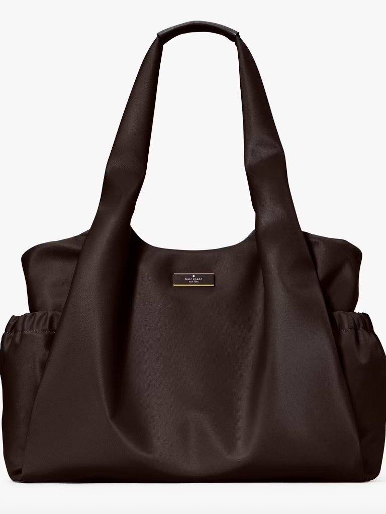 Kate Spade Carter Nylon Large Baby Bag Hot Fudge Brown
